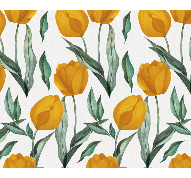Dessous de verre motifs de tulipes jaunes - TenStickers