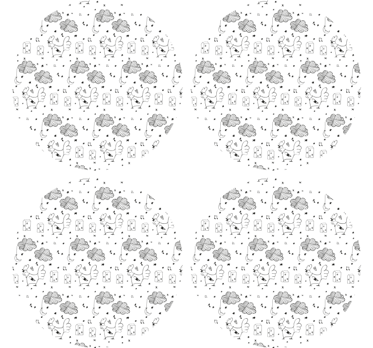 Dessous de verre personnalisable motif ferme charmante - TenStickers