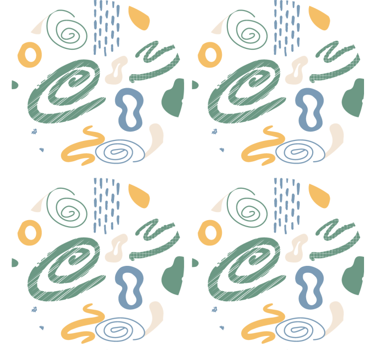 Dessous de verre motifs tourbillonnants abstraits - TenStickers