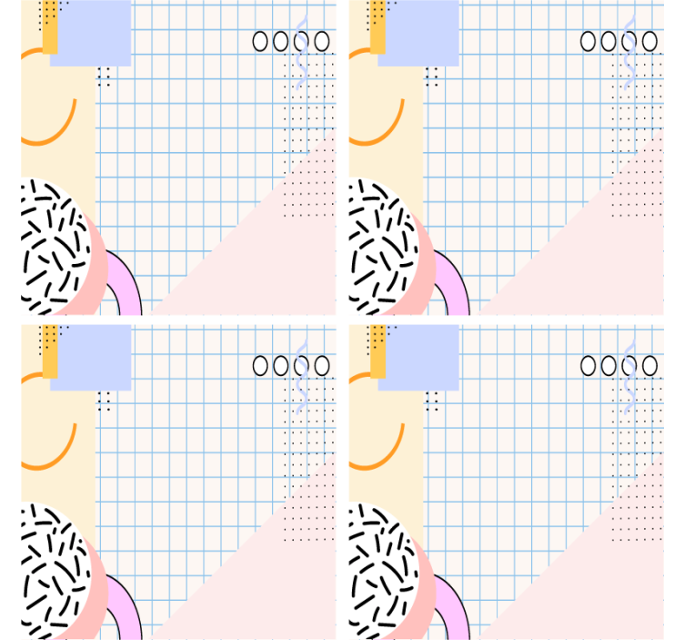 Dessous de verre moderne motif géométrique - TenStickers