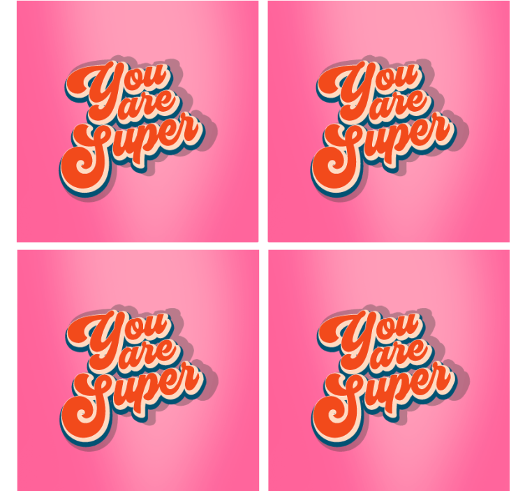 Dessous de verre citation design de phrase motivante - TenStickers