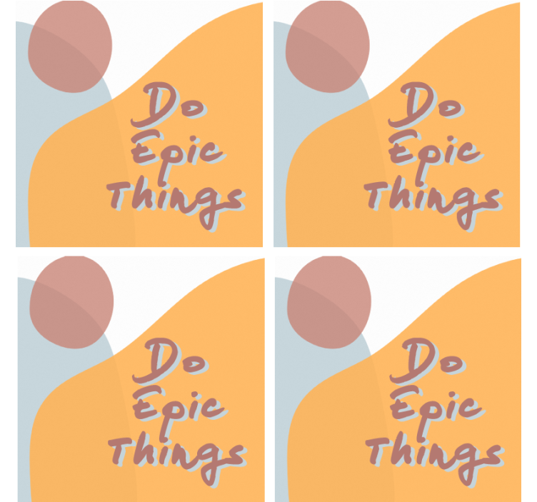 Dessous de verre citation message inspirant - TenStickers