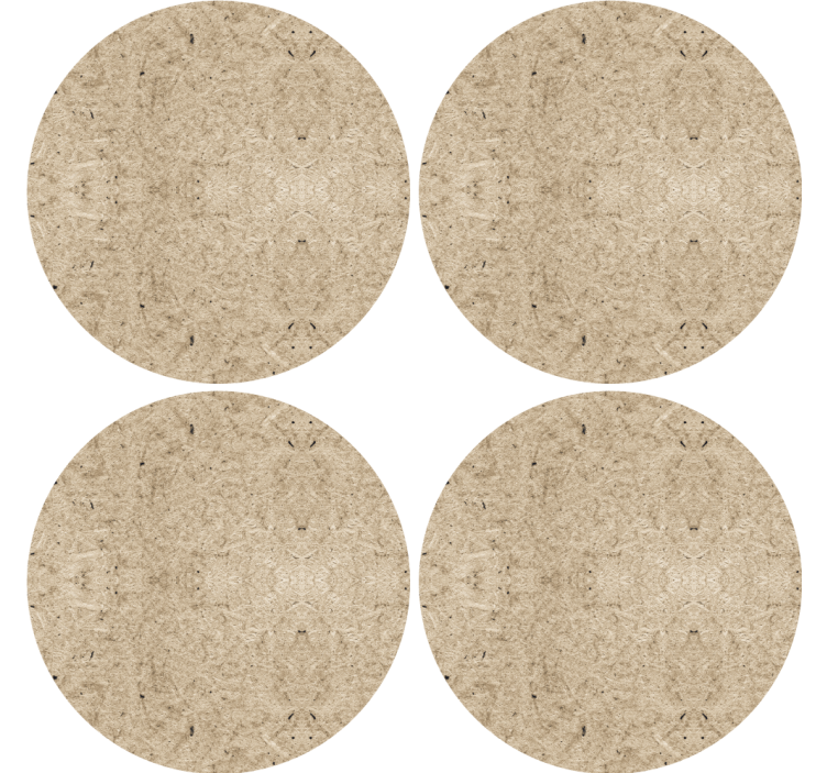 Dessous de verre bière en fibres naturelles set - TenStickers
