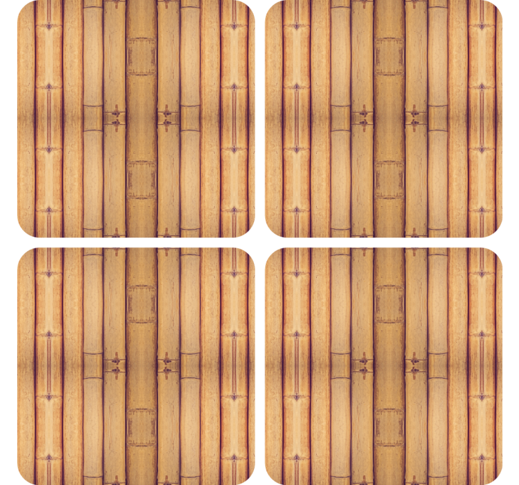 Dessous de verre surface texturée en bambou - TenStickers