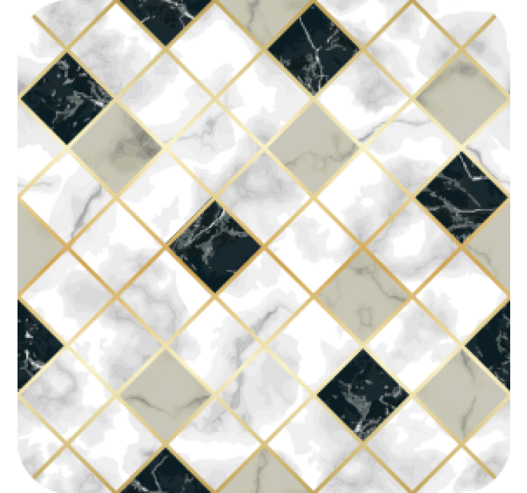 Dessous de verre carreaux marbrés - TenStickers