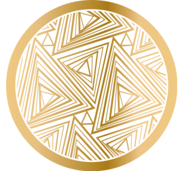 Dessous de verre motif géométrique triangles - TenStickers