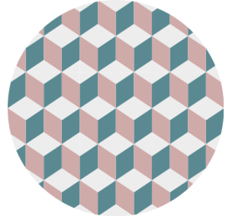 Dessous de verre motif cubes géométriques - TenStickers