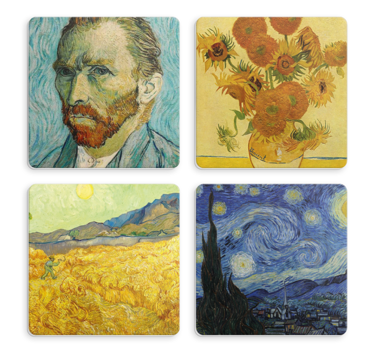 Dessous de verre l'art de van gogh - TenStickers