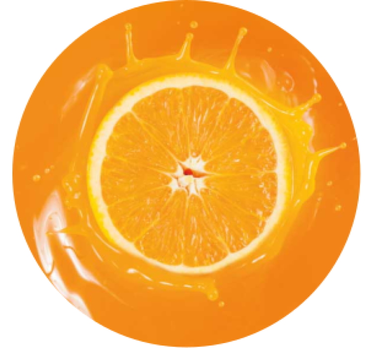 Dessous de verre du jus d'orange - TenStickers