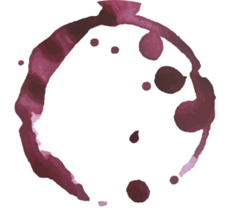 Dessous de verre taches de vin - TenStickers