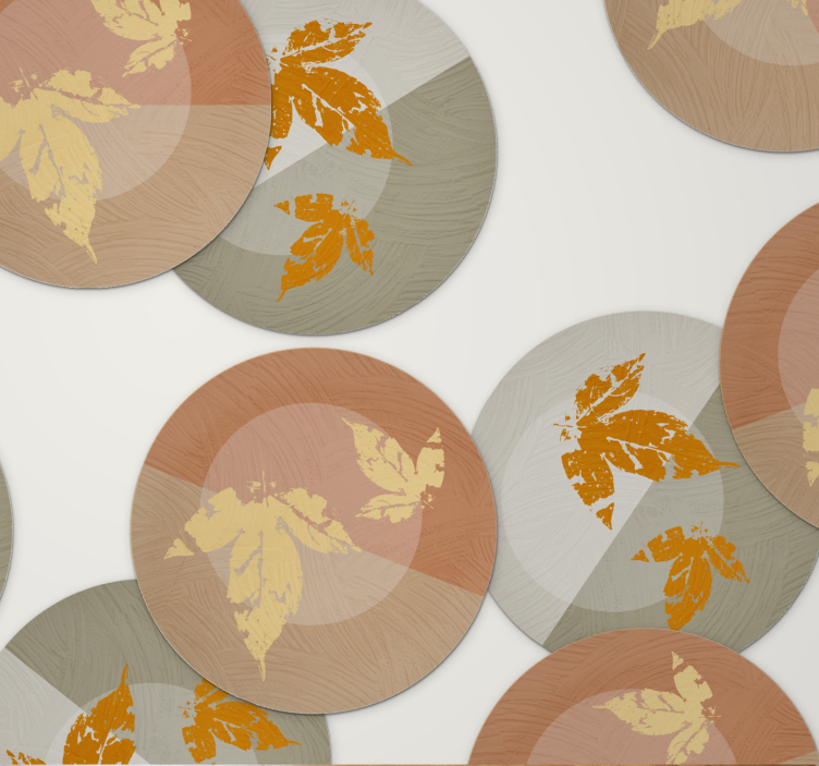 Dessous de verre moderne motifs de feuilles - TenStickers