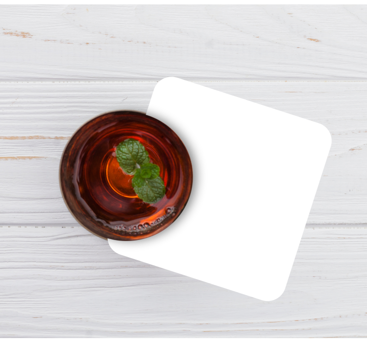 Dessous de verre blanc monocolore - TenStickers