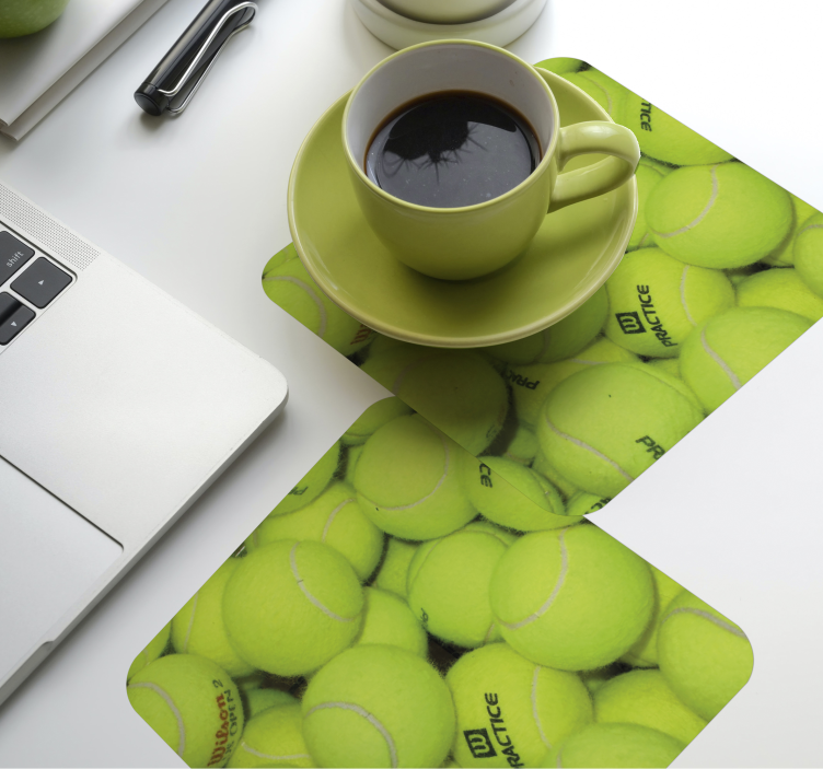dessous de verre moderne Balle de tennis - TenStickers
