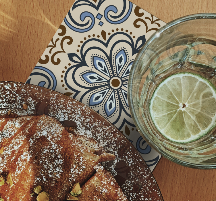 Dessous de verre à imprimé floral - TenStickers