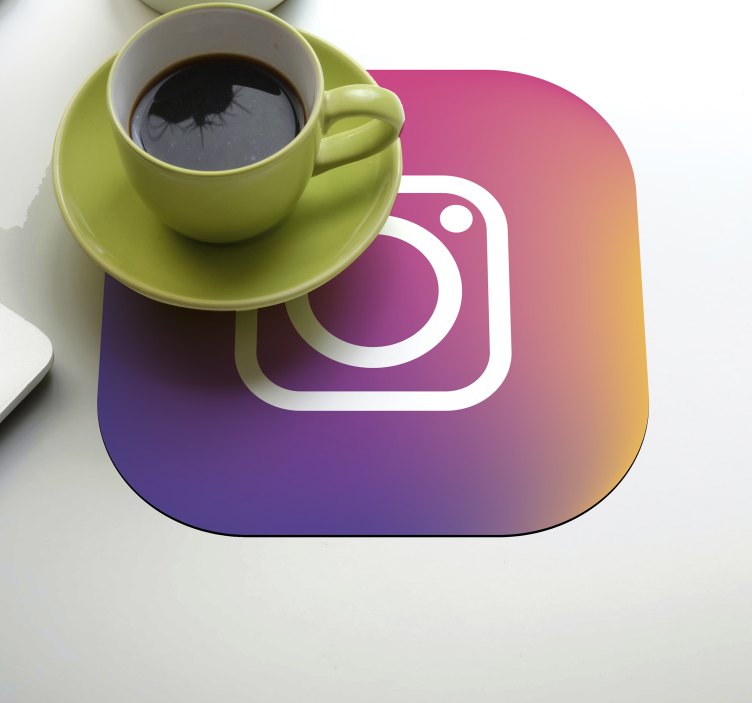Dessous de verre Instagram - TenStickers