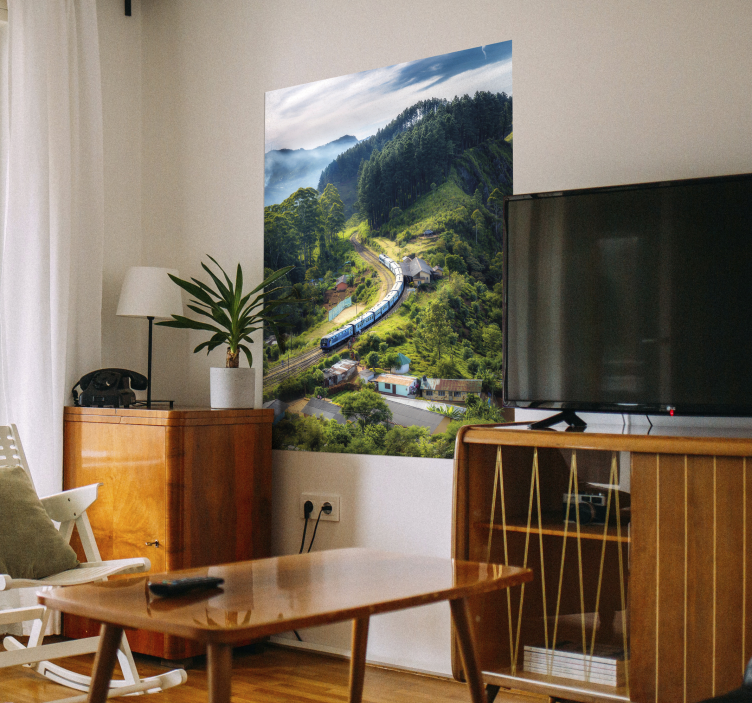 Affiche de train de paysage de paysage - TenStickers