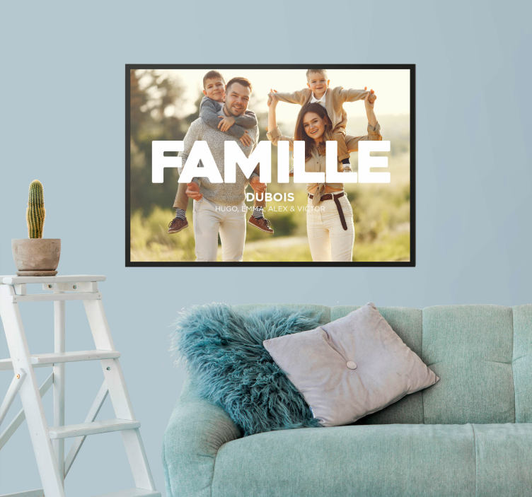 Poster "Photo de famille" en français est "Photo de famille". - TenStickers