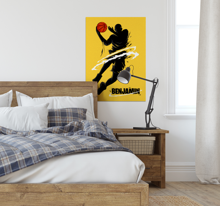 Affiche de saut de joueur de basket - TenStickers