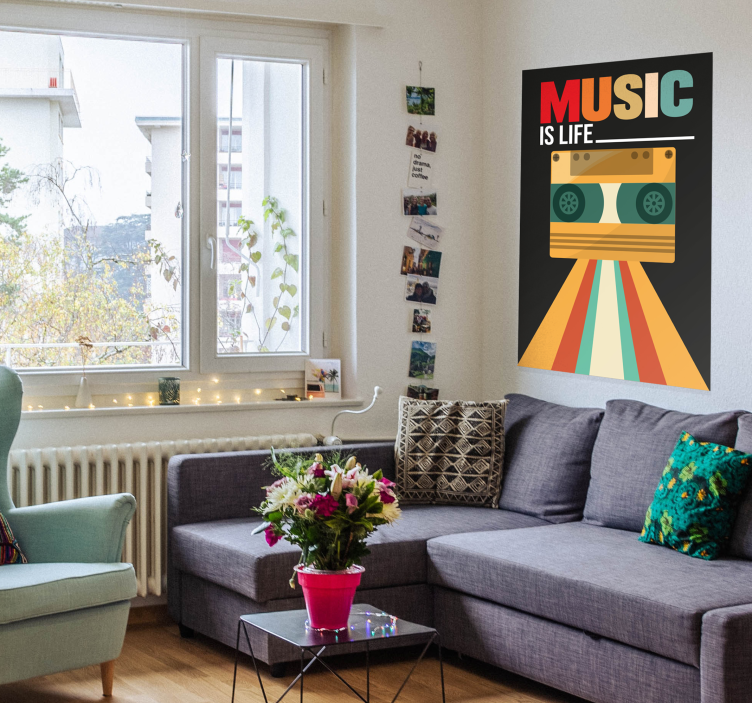 Conception d'affiche de citation de musique - TenStickers