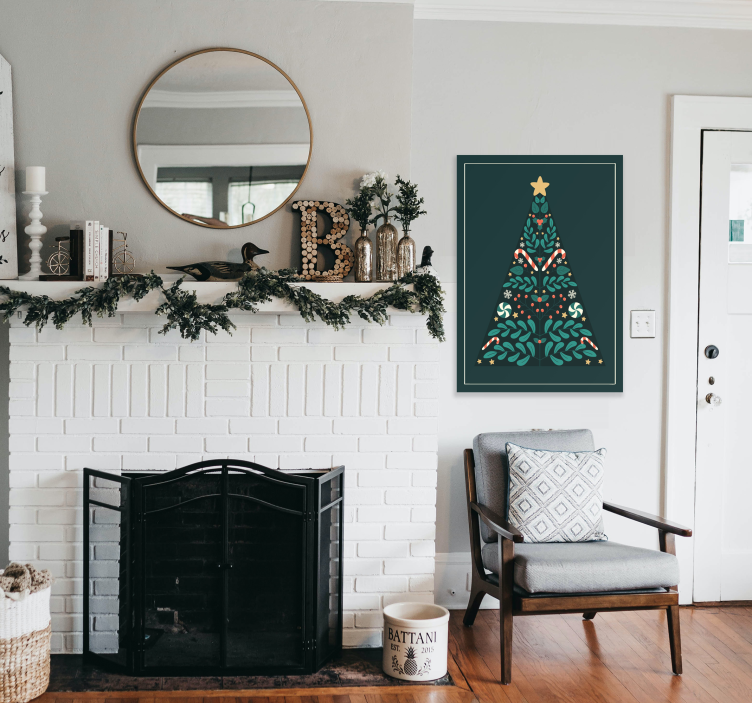 Impression d'affiche d'arbre de noël - TenStickers