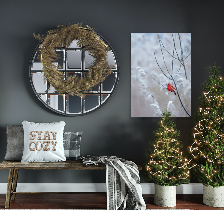 Impression d'affiche d'oiseau de noël - TenStickers