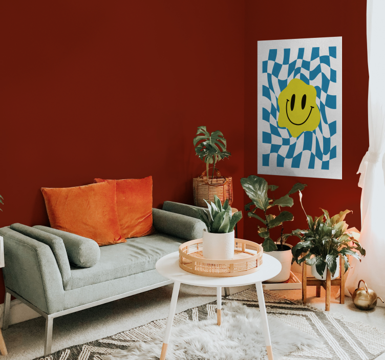 Impression d'affiche groovy smiley - TenStickers