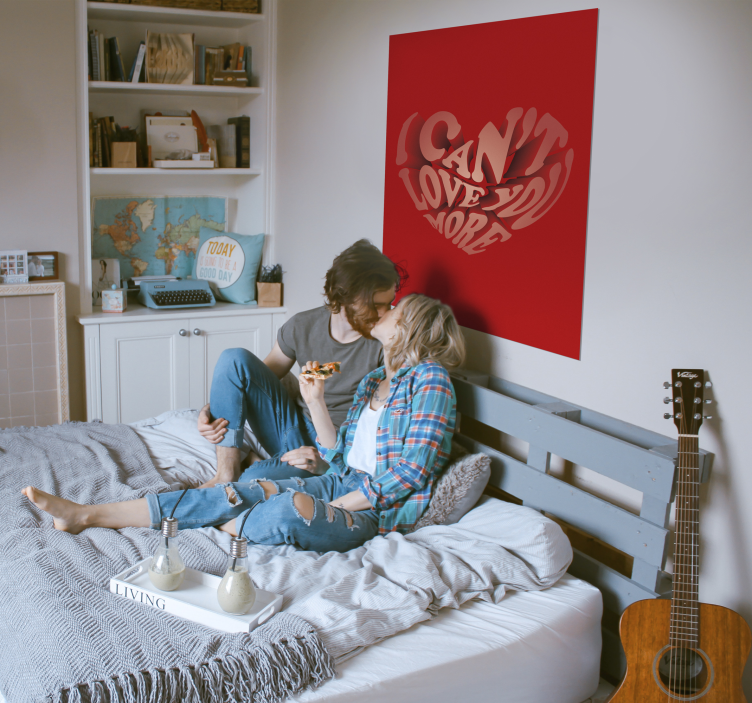 Poster phrases je ne peux pas t'aimer plus - TenStickers