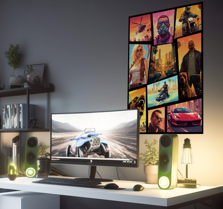 Poster chambre ado aventure et collage d'actionUne aventure palpi - TenStickers