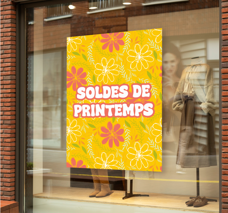Poster fleurs fleurs des soldes de printemps - TenStickers
