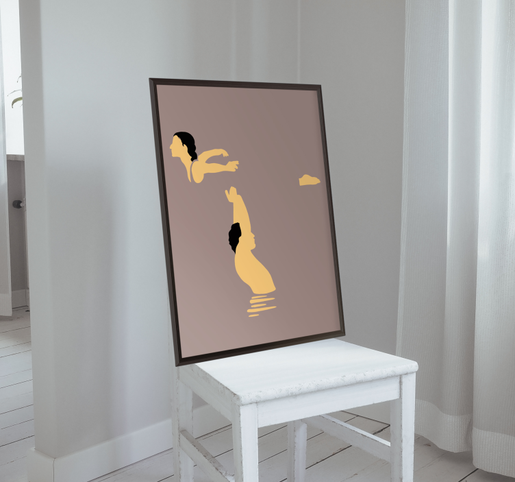 Poster johnny et bébé - TenStickers