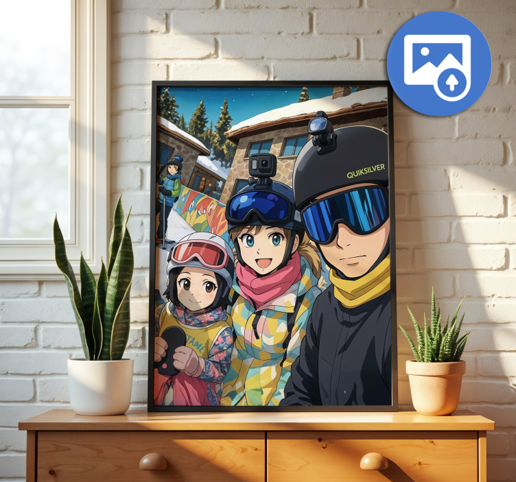 Poster personnalisable téléchargez votre image de style ghibli - TenStickers