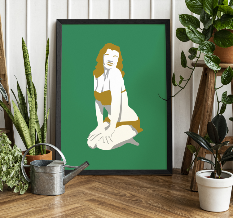 Poster pin-up star de cinéma des années 50 - TenStickers