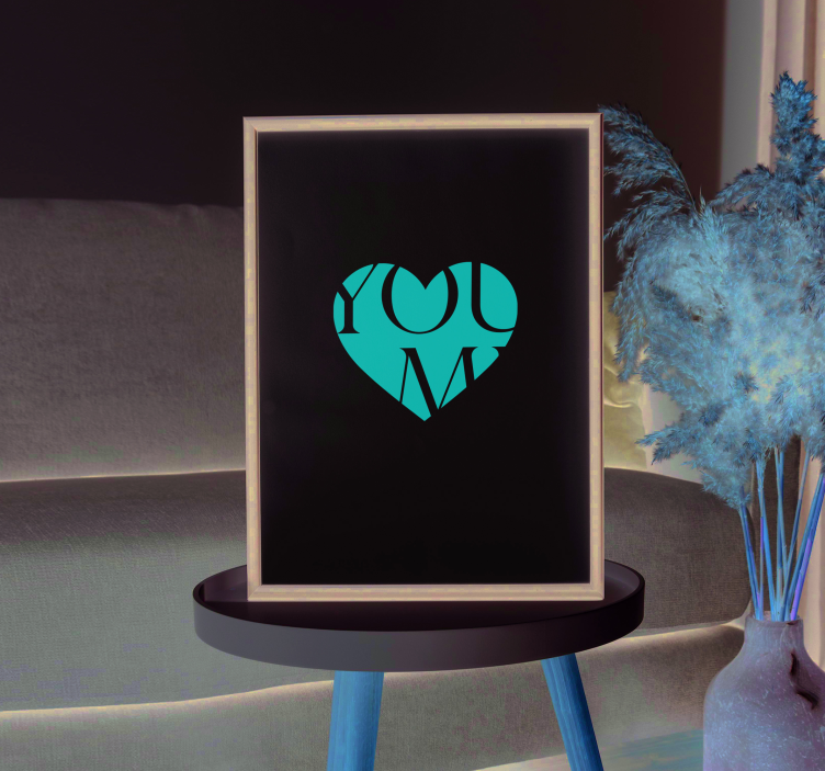 Affiche personnalisable toi et moi - TenStickers