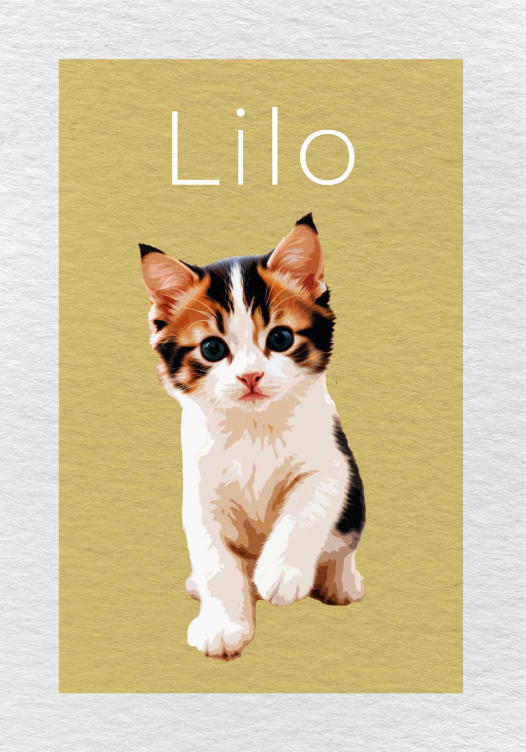 Poster animaux effet de tirage personnalisé - TenStickers