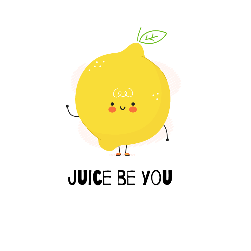 Poster cuisine citation amusante avec citron jaune - TenStickers