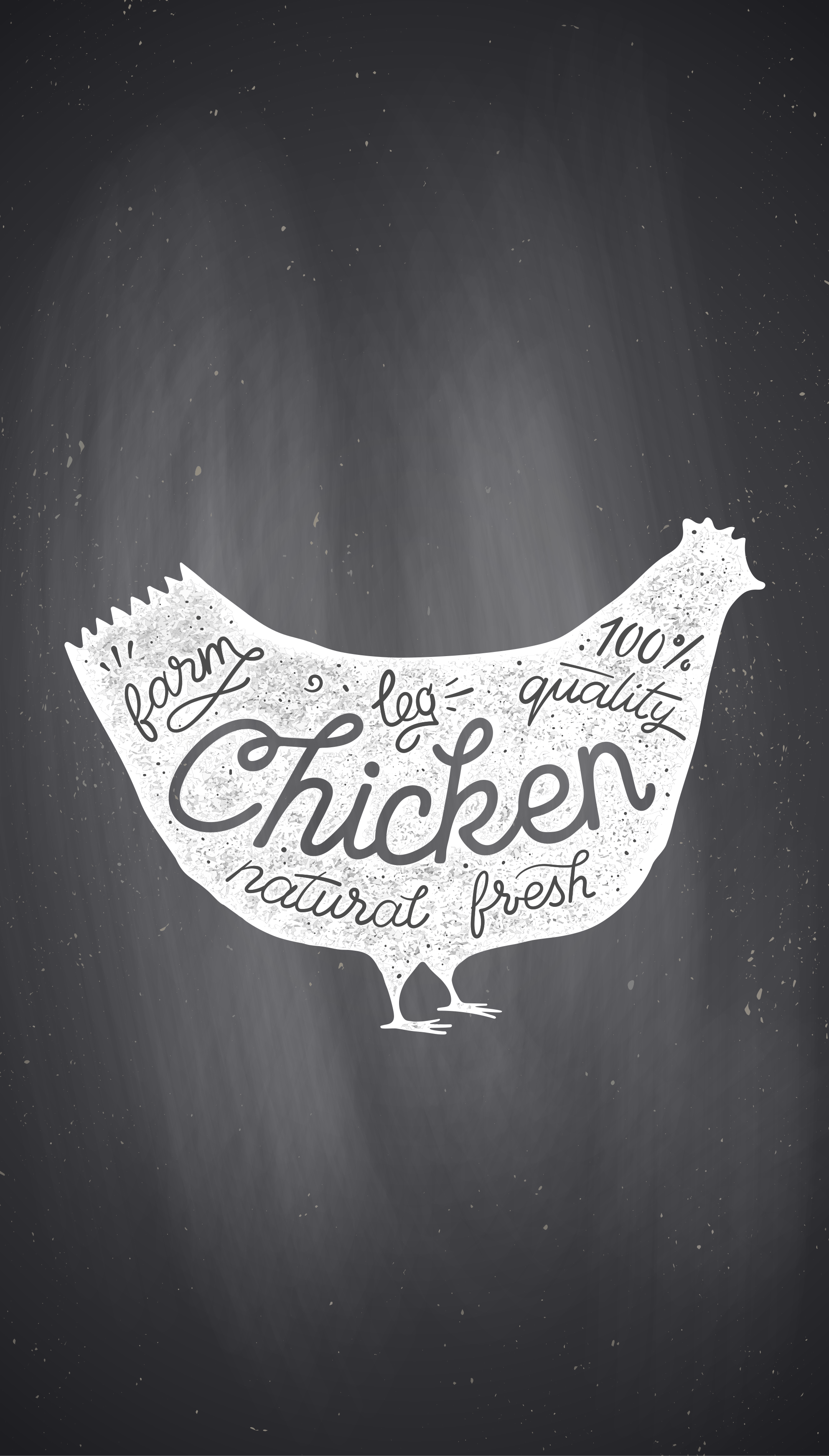 Poster cuisine poulet fermier frais - TenStickers