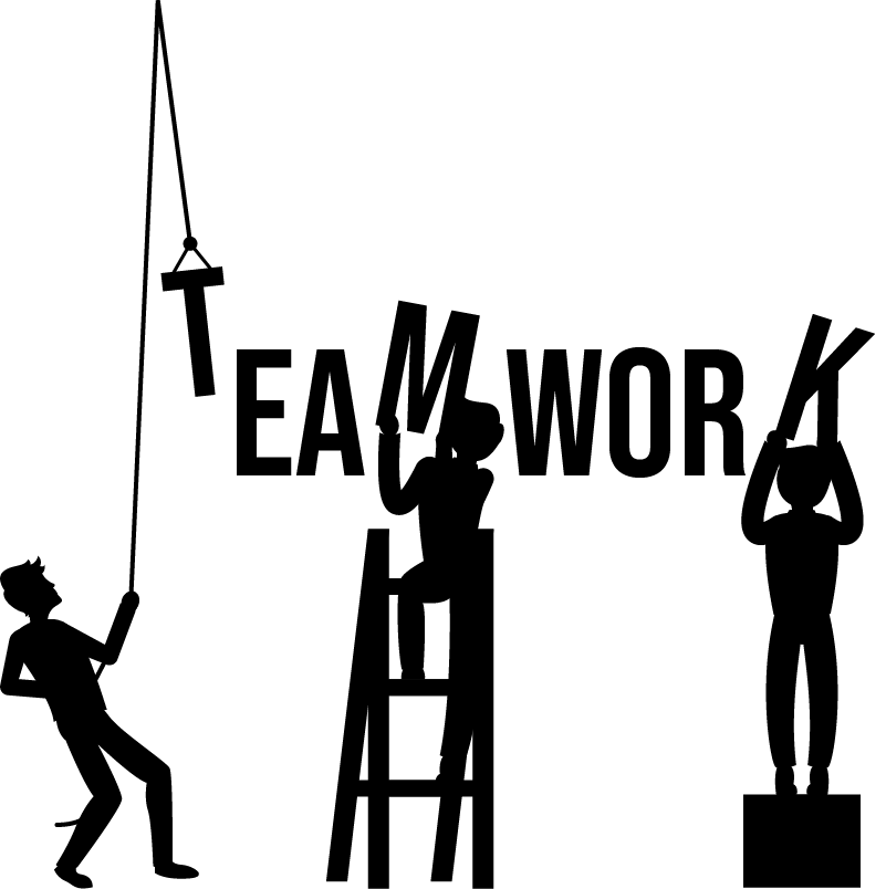 Poster bureau travail d'équipe - TenStickers