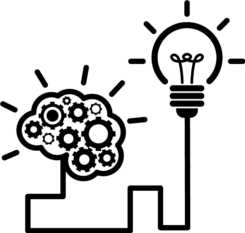 Poster bureau ampoule d'idée créative - TenStickers