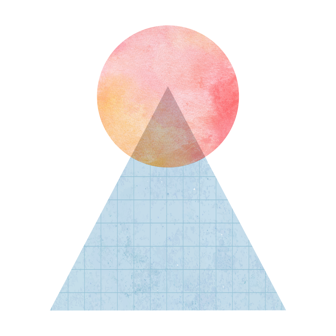 Poster salon triangle soleil et art mural - TenStickers