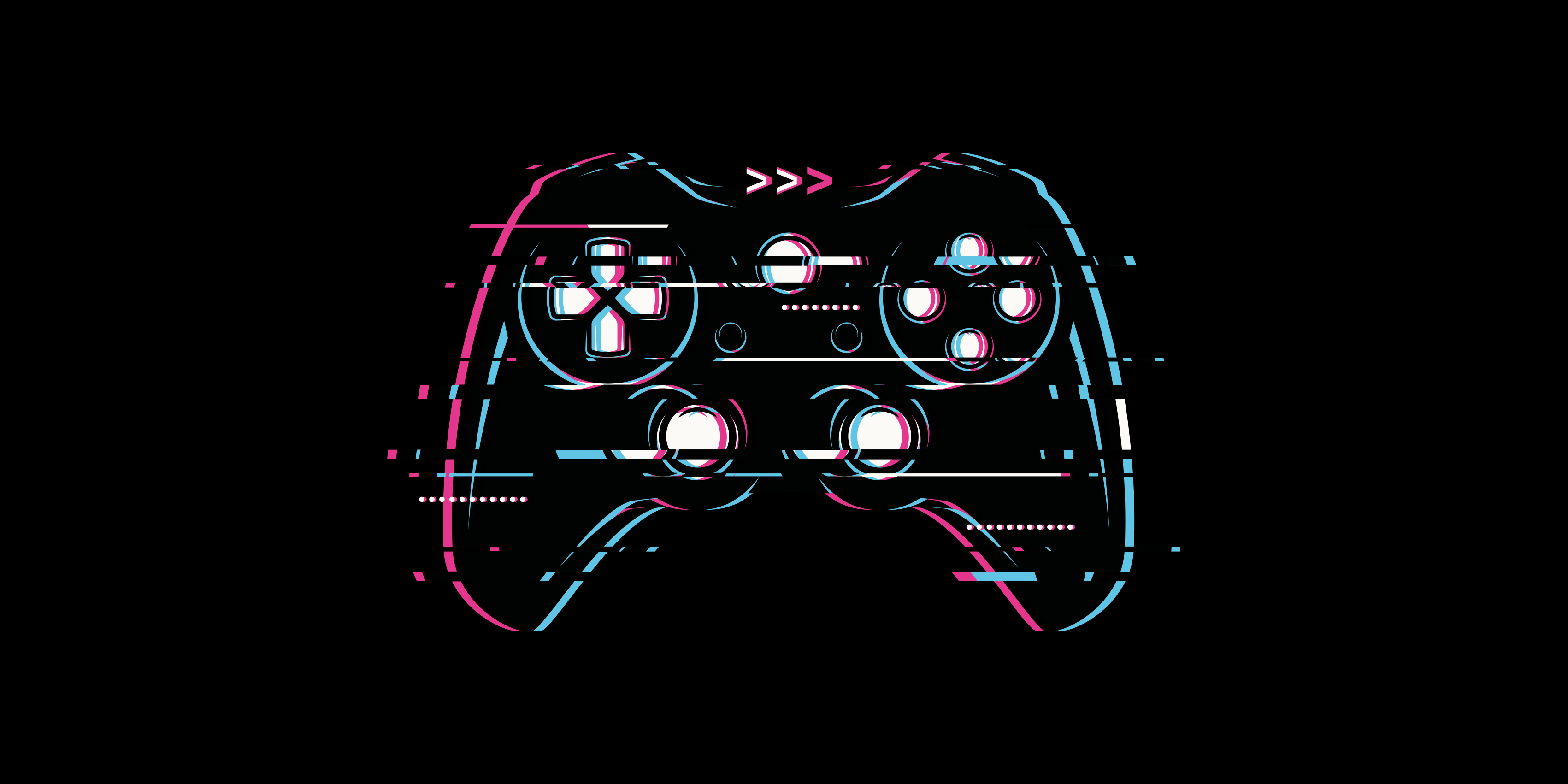 Poster jeux vidéo graphique manette cassée - TenStickers
