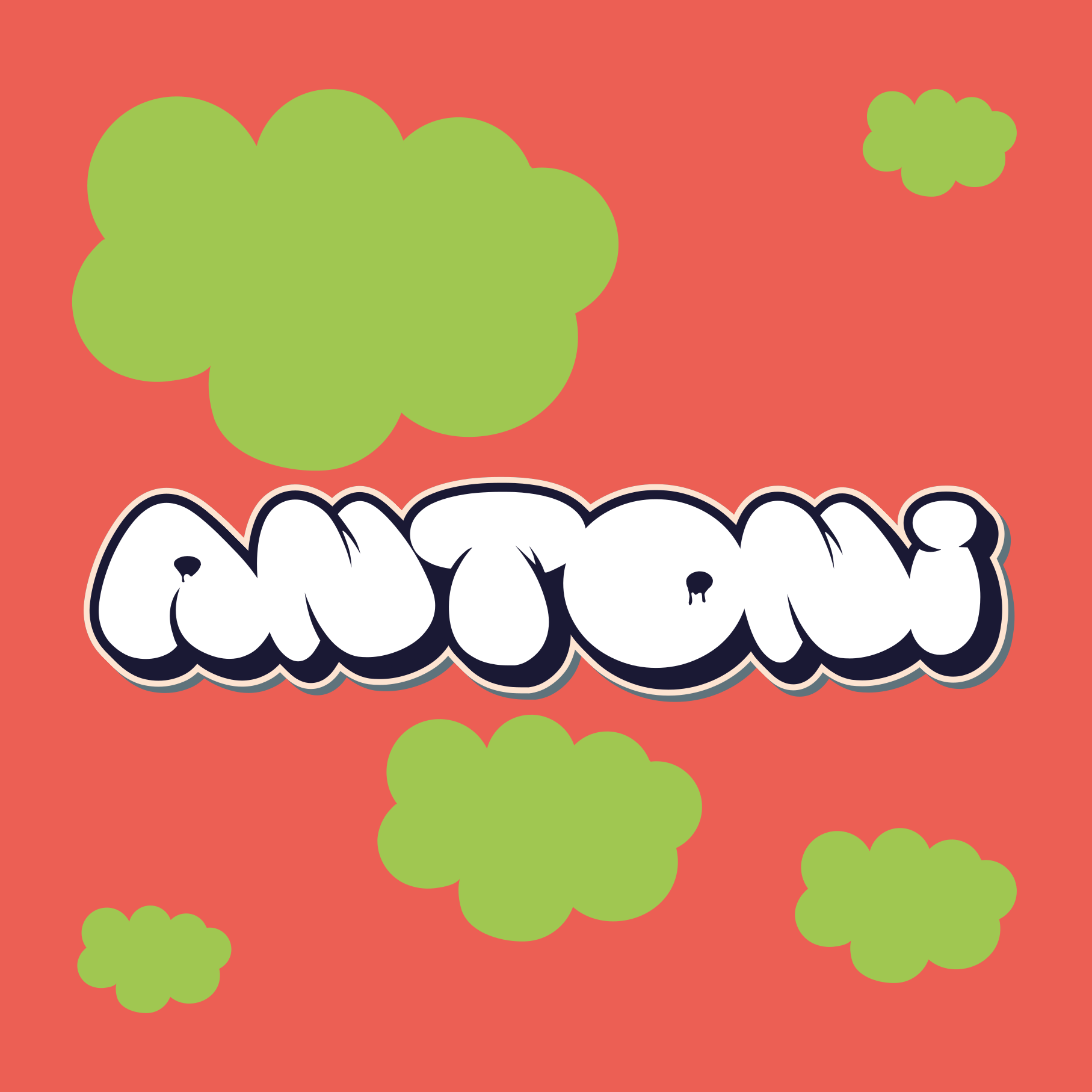 Poster chambre ado style typographique ludique - TenStickers