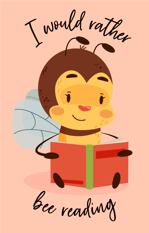 Poster phrases je préférerais lire - TenStickers