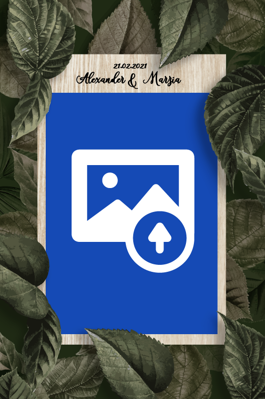 Poster festivités et événements mains et bouquet de mariage - TenStickers