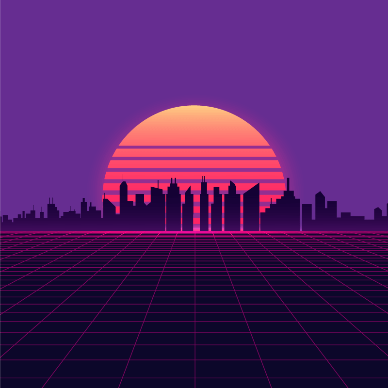 Poster villes et pays paysage urbain avancé - TenStickers