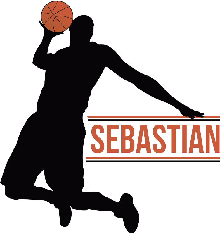 Poster basketball joueur de basketball avec nom - TenStickers