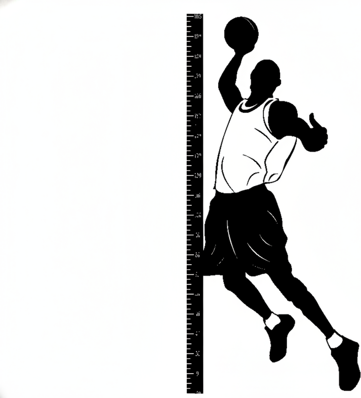 Poster basketball vinyle décoratif mètre basket - TenStickers