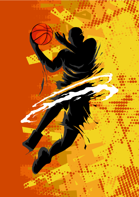 Poster basketball joueur de basketball - TenStickers