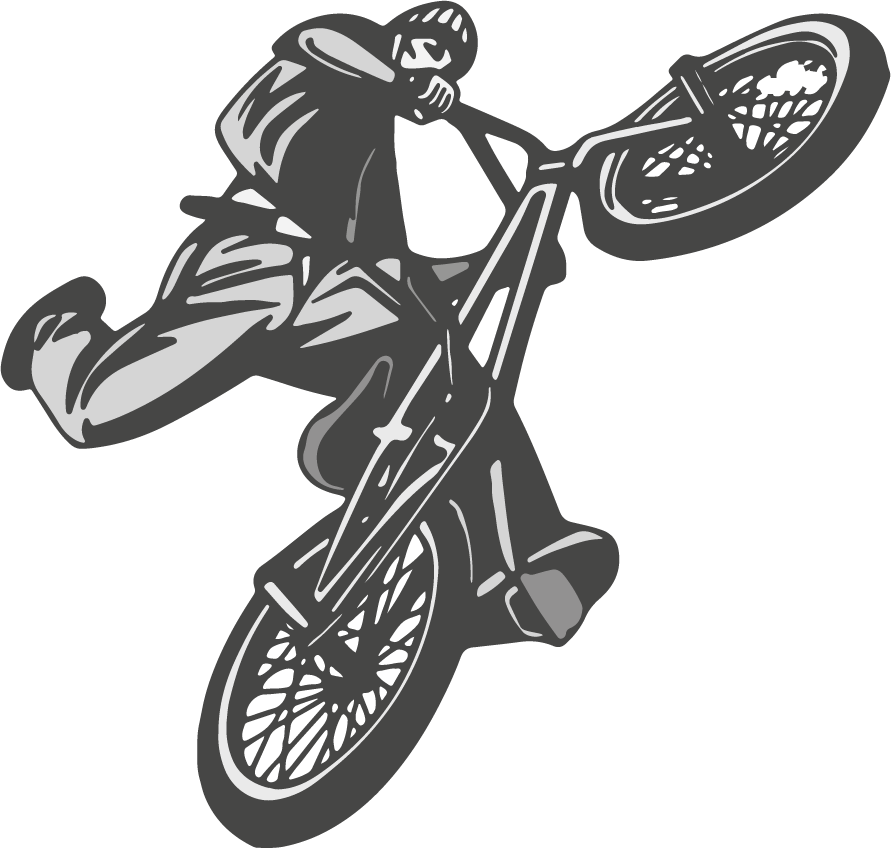 Poster cyclisme vinyle pour chambre ado bmx - TenStickers