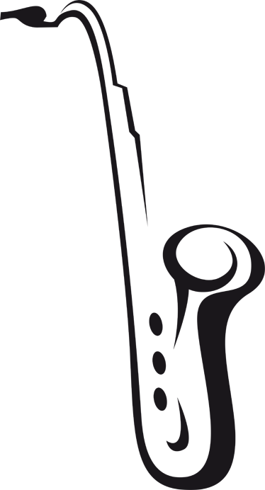 Poster musique autocollant décoratif saxophone - TenStickers
