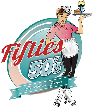 Poster vintage décoratif serveuse américaine - TenStickers